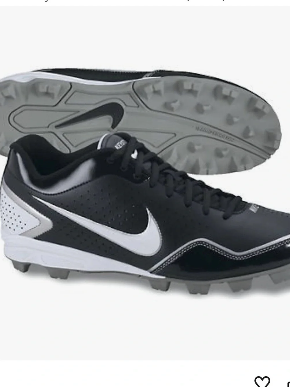 Nike Men’s Black and White Athletic Turf Cleats